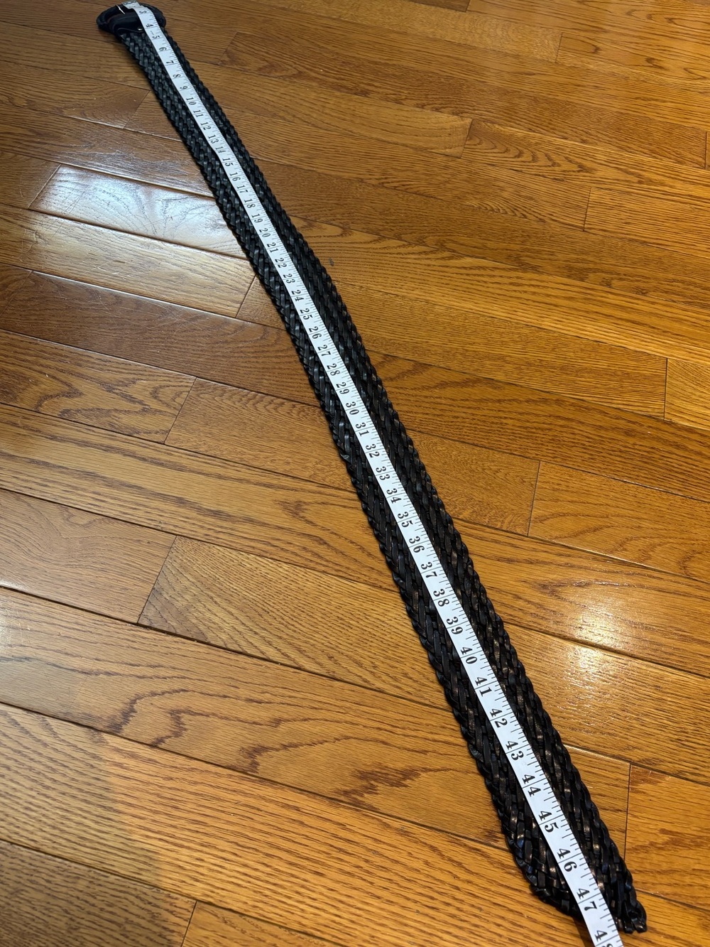Vintage Boho Leather Braided Holt Renfrew Belt - Picture 9 of 11